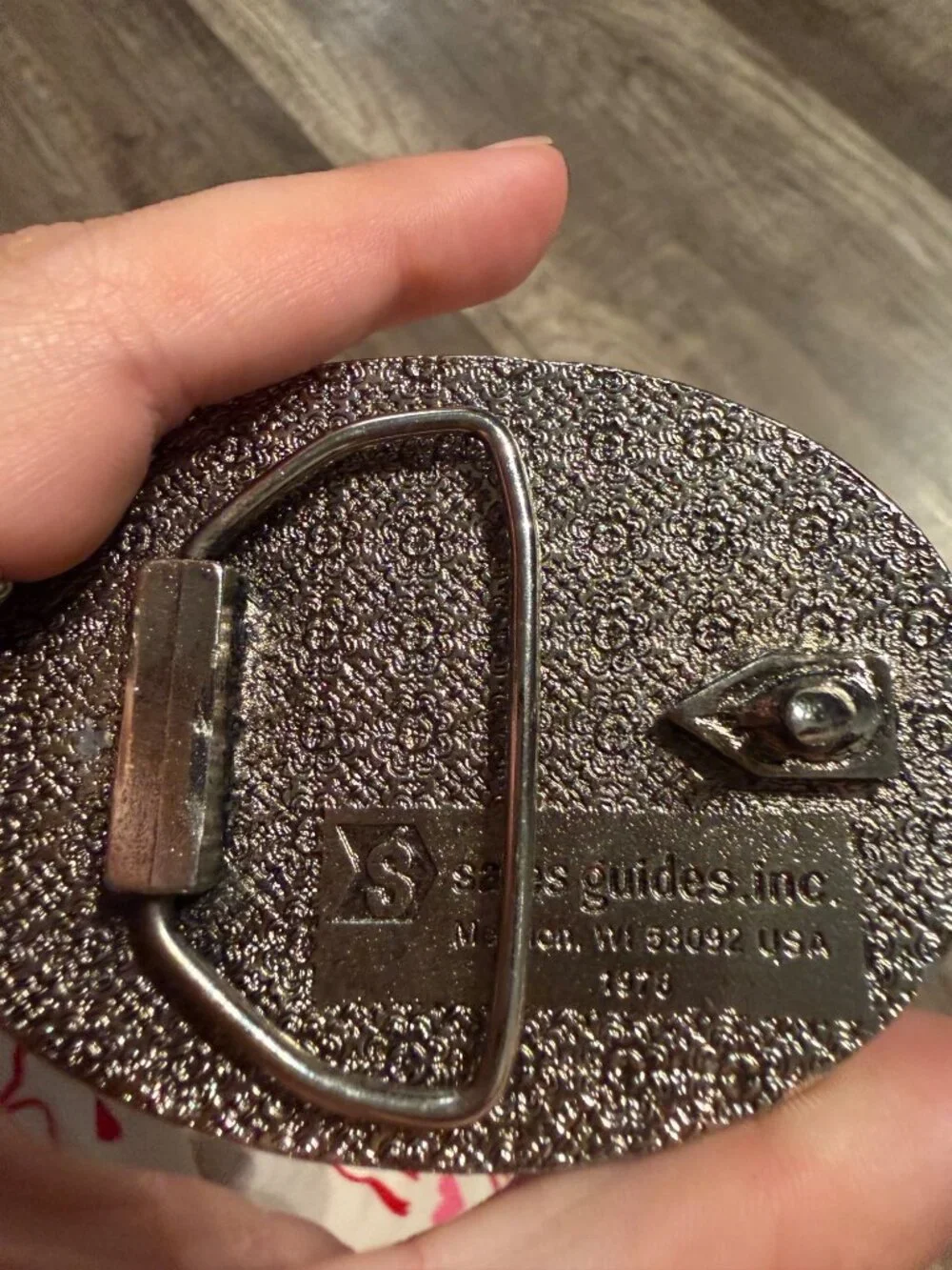 Vintage 1978 Lima 2400-B Crane Belt Buckle By Sales Guides Inc